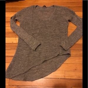 Helmut Asymmetrical Grey Sweater